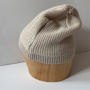 Cotton blend beanie hat